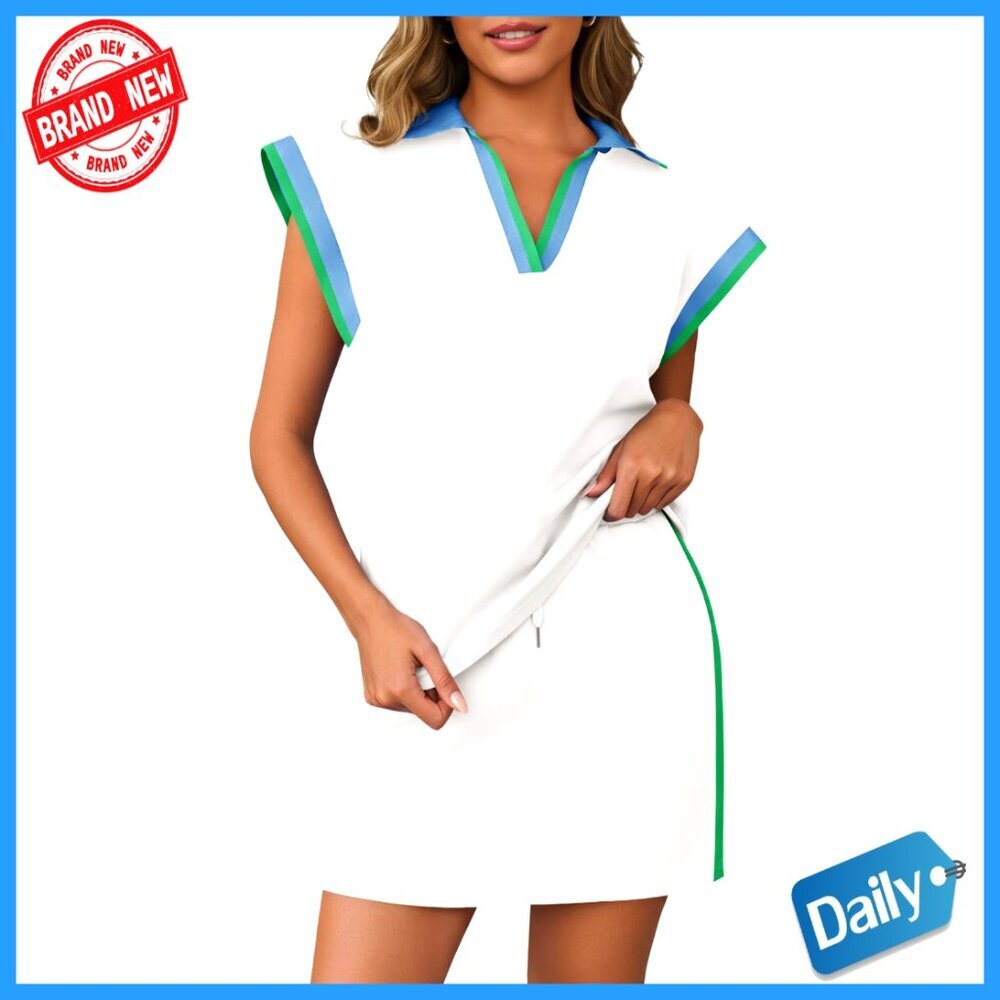 2 Piece Skirt Set Cap Sleeve Top Matching Tennis Skirt Lounge Outfit